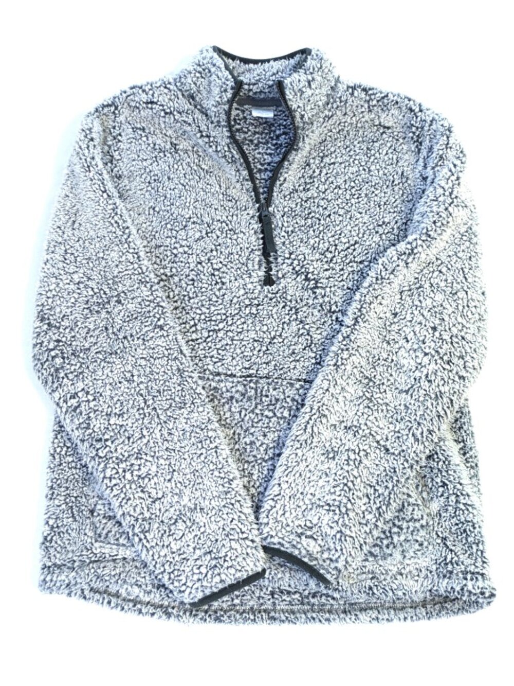 Royal Class Coat - Women's L - Soft Fuzzy Textured 1/4 Zip Pullover Jacket
